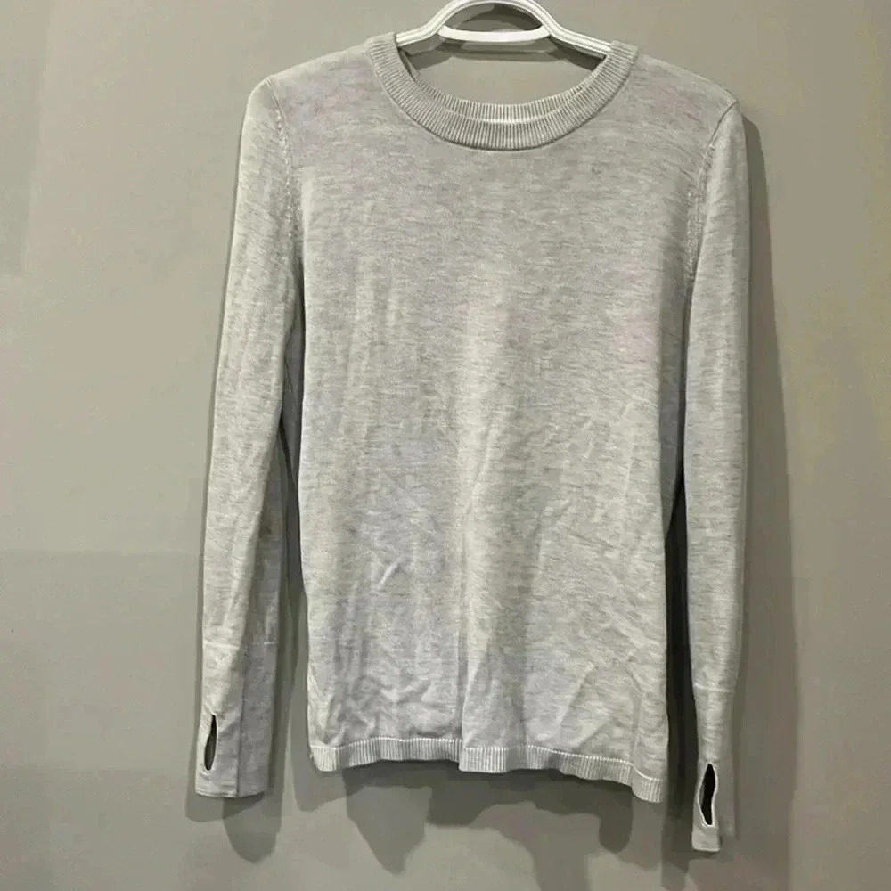 [2] Lululemon Bring It  Backbend Sweater-Gray